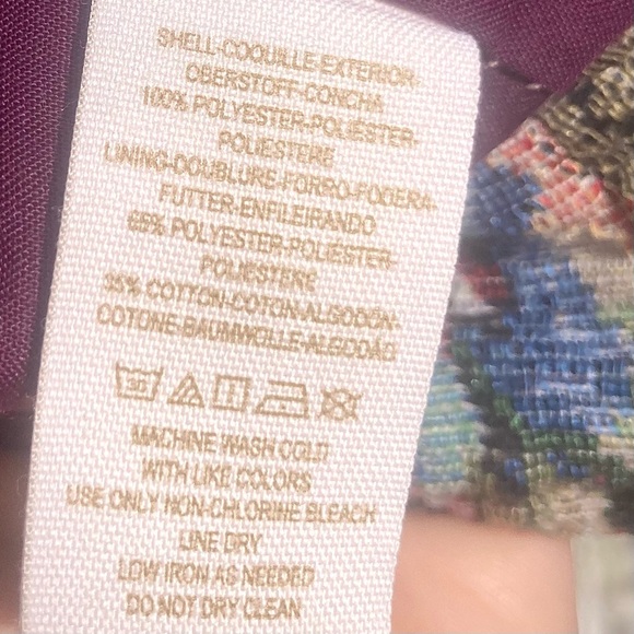 Free People floral tapestry moto style jacket size 2 - Picture 15 of 15